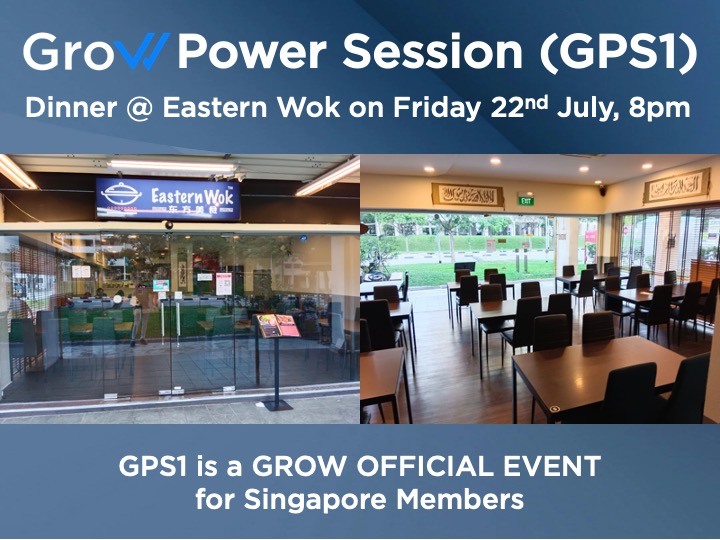 Grow Power Session (GPS1) Meet & Meal